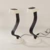 Pair of iGuzzini Snocky Table Lamps by Bruno Gecchelin, 1980s | Black and White