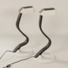 Pair of iGuzzini Snocky Table Lamps by Bruno Gecchelin, 1980s | Black and White