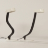 Pair of iGuzzini Snocky Table Lamps by Bruno Gecchelin, 1980s | Black and White