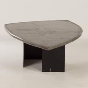 Brutalist Coffee Table by Paul Kingma, 1995 | Grey, Bright Blue, Surfboard