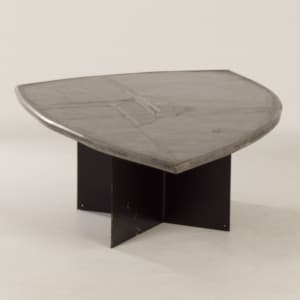 Brutalist Coffee Table by Paul Kingma, 1995 | Grey, Bright Blue, Surfboard