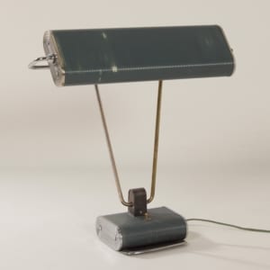French N71 Desk Lamp by Atelier Jumo, 1960s | Blue Grey, Art Deco