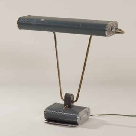 French N71 Desk Lamp by Atelier Jumo, 1960s | Blue Grey, Art Deco