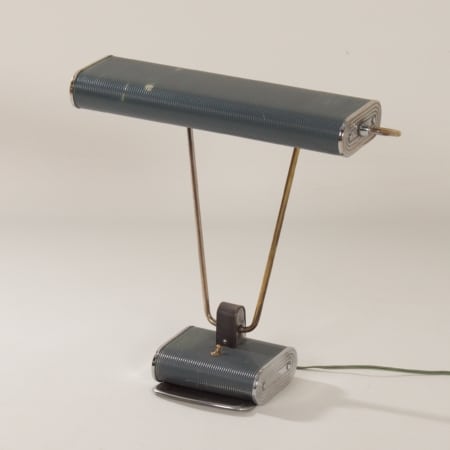 French N71 Desk Lamp by Atelier Jumo, 1960s | Blue Grey, Art Deco