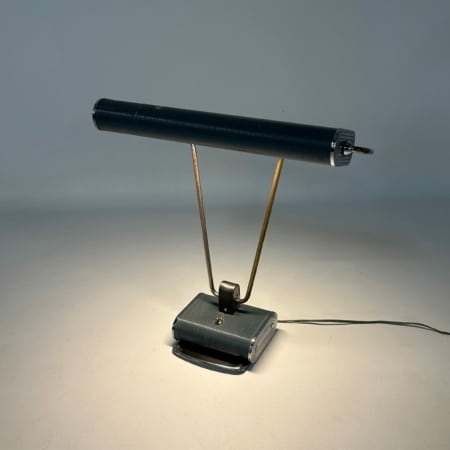 French N71 Desk Lamp by Atelier Jumo, 1960s | Blue Grey, Art Deco