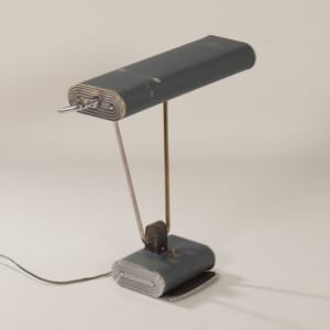 French N71 Desk Lamp by Atelier Jumo, 1960s | Blue Grey, Art Deco