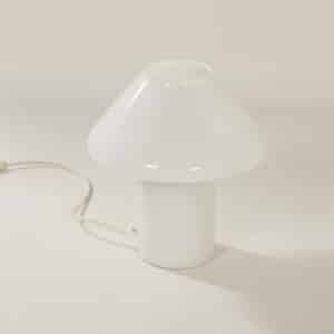 Mushroom Lamp by Hala, 1990s | White Glass