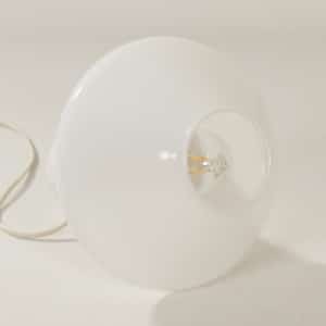 Mushroom Lamp by Hala, 1990s | White Glass