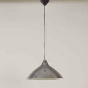 Pendant lamp by Lisa Johansson Pape for Orno, Finland, 1960s | Silver Colored