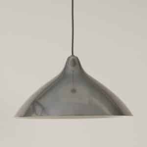 Pendant lamp by Lisa Johansson Pape for Orno, Finland, 1960s | Silver Colored