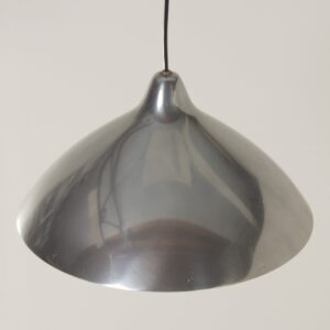 Pendant lamp by Lisa Johansson Pape for Orno, Finland, 1960s | Silver Colored