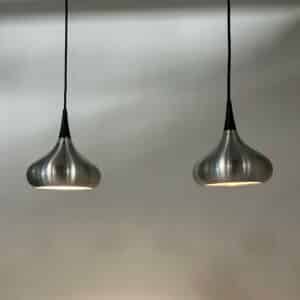 Pair of Orient Minor Pendant Lamps by Jo Hammerborg for Fog &#038; Morup, 1960s
