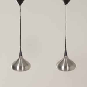 Pair of Orient Minor Pendant Lamps by Jo Hammerborg for Fog &#038; Morup, 1960s