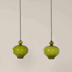 Pair of Pendant Lamps by Hans-Agne Jakobsson for Staff Leuchten, 1970s
