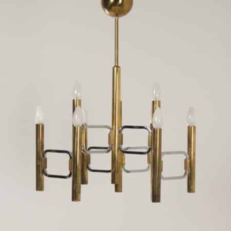 Chandelier &#8220;Modulo series&#8221; by Profili Industria Lampadari, 1970s