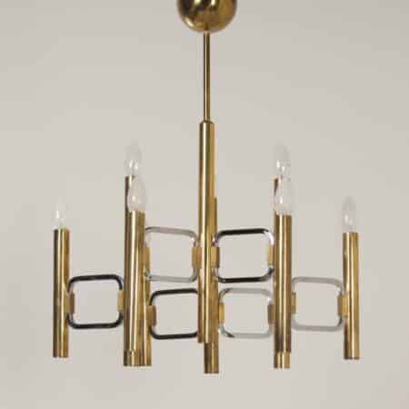 Chandelier &#8220;Modulo series&#8221; by Profili Industria Lampadari, 1970s