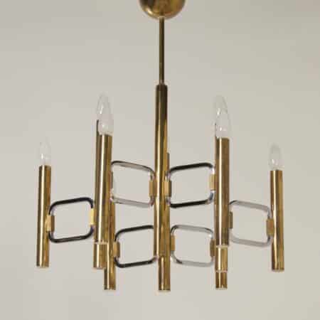 Chandelier &#8220;Modulo series&#8221; by Profili Industria Lampadari, 1970s