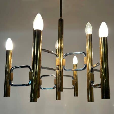 Chandelier &#8220;Modulo series&#8221; by Profili Industria Lampadari, 1970s