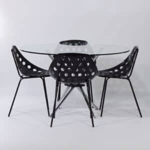 Round Dining Table Model 459 by Takehiko Mizutani for Alivar, 1990s