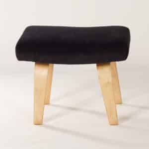 PB02 Stool by Cees Braakman for Pastoe, 1950s | Birchwood and New Black Rib