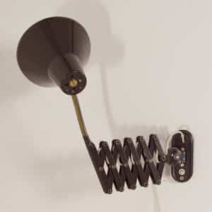 Brown Scissors Lamp by Hala, 1960s