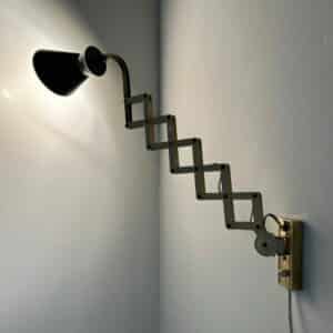 Diabolo Wall Scissor Lamp by Karl Lang for SiS lICHT, 1950s