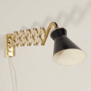 Diabolo Wall Scissor Lamp by Karl Lang for SiS lICHT, 1950s