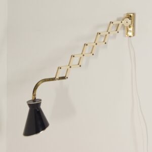 Diabolo Wall Scissor Lamp by Karl Lang for SiS lICHT, 1950s