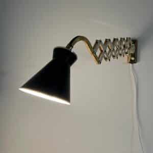 Diabolo Wall Scissor Lamp by Karl Lang for SiS lICHT, 1950s