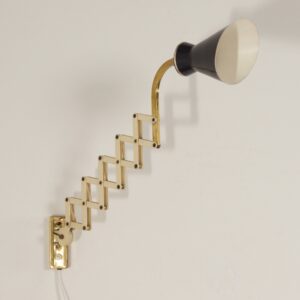 Diabolo Wall Scissor Lamp by Karl Lang for SiS lICHT, 1950s