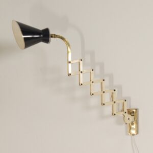 Diabolo Wall Scissor Lamp by Karl Lang for SiS lICHT, 1950s