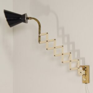 Diabolo Wall Scissor Lamp by Karl Lang for SiS lICHT, 1950s