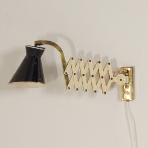 Diabolo Wall Scissor Lamp by Karl Lang for SiS lICHT, 1950s