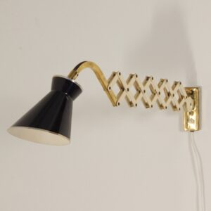 Diabolo Wall Scissor Lamp by Karl Lang for SiS lICHT, 1950s