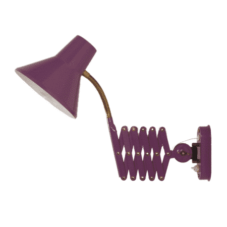 Purple Scissor Lamp by Hala, 1970