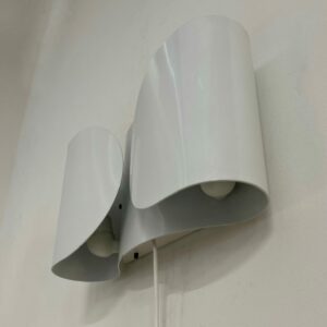 White Foglio Wall Lamp by Tobia Scarpa for Flos, 1980s