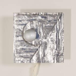 Artful Wall Lamp of Formed Aluminium, 1970s