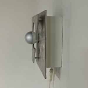 Artful Wall Lamp of Formed Aluminium, 1970s