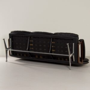 Leather 3-Seater Sofa by Andre Vandenbeuck for Strässle International, 1960s