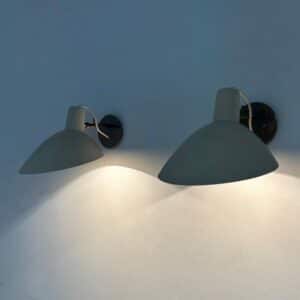 Pair of Visor Wall Lights by Vittoriano Vigano for Arteluce, ca 1950
