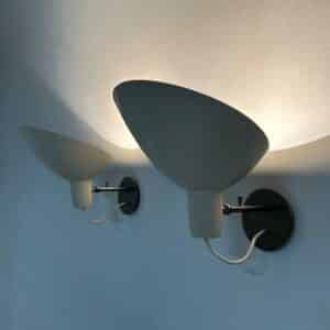 Pair of Visor Wall Lights by Vittoriano Vigano for Arteluce, ca 1950