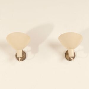 Pair of Visor Wall Lights by Vittoriano Vigano for Arteluce, ca 1950
