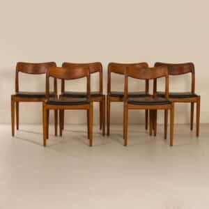 Danish Dining Chairs by Johannes Andersen for Uldum, 1960s | Set of 6