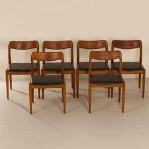 Danish Dining Chairs by Johannes Andersen for Uldum, 1960s | Set of 6