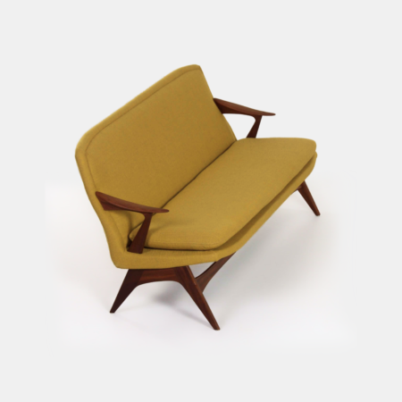 3-Seater Sofa by Karl Edvard Korseth for LK Hjelle, 1950s - Re-upholstered