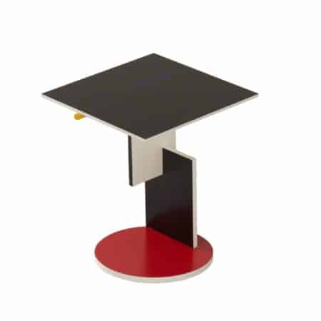 Side Table “634 Schroeder 1” by Gerrit Rietveld for Cassina, 1980s | De Stijl