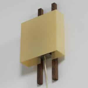 NX174 Wall Lamp by Philips, 1960s | Plastic shade On Wenge Wall Arms