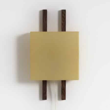 NX174 Wall Lamp by Philips, 1960s | Plastic shade On Wenge Wall Arms