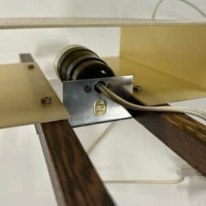 NX174 Wall Lamp by Philips, 1960s | Plastic shade On Wenge Wall Arms
