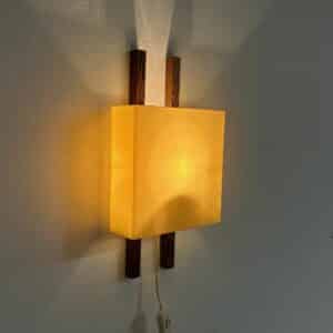 NX174 Wall Lamp by Philips, 1960s | Plastic shade On Wenge Wall Arms